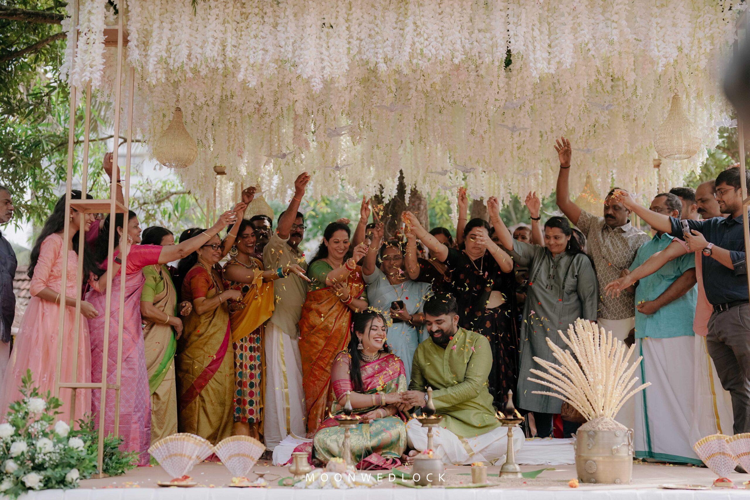 Capturing Ayana and Bala's special day amidst the greenery of Allepey